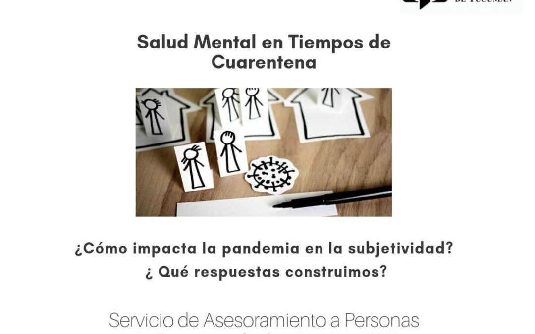 Salud Mental en tiempos de Cuarentena. Mesa Panel Virtual