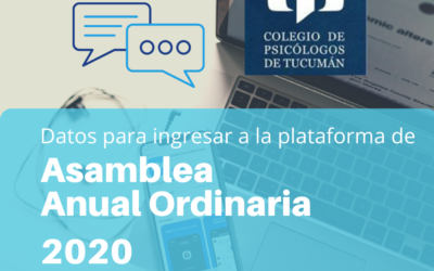 Asamblea Anual Ordinaria 2020