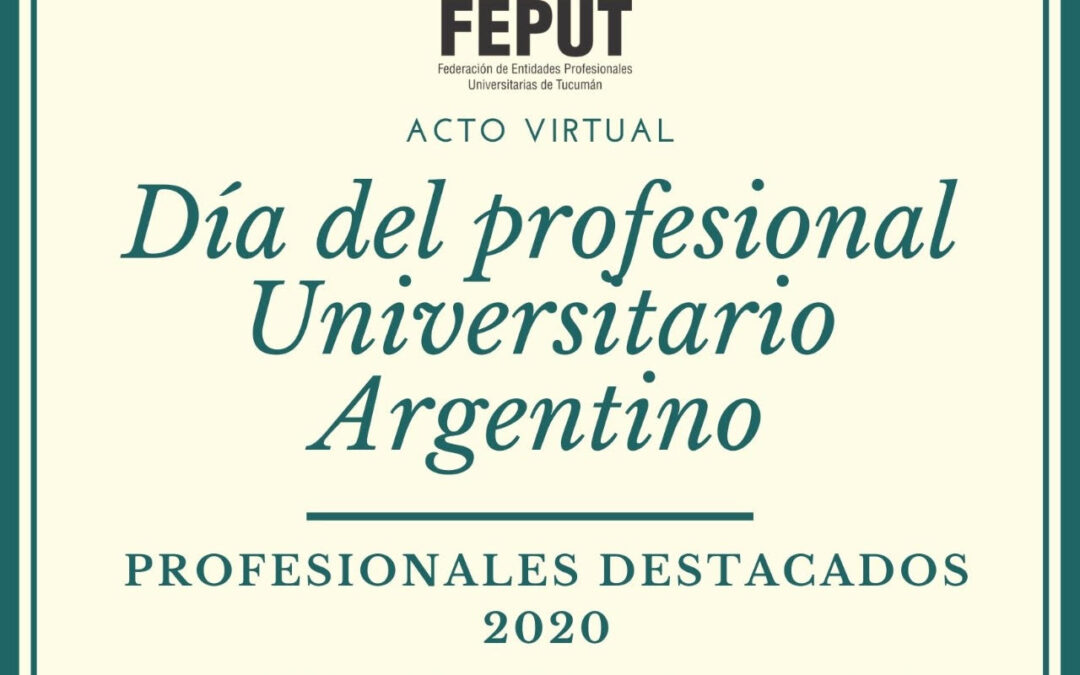 Acto Virtual – Día del Profesional Universitario Argentino 2020