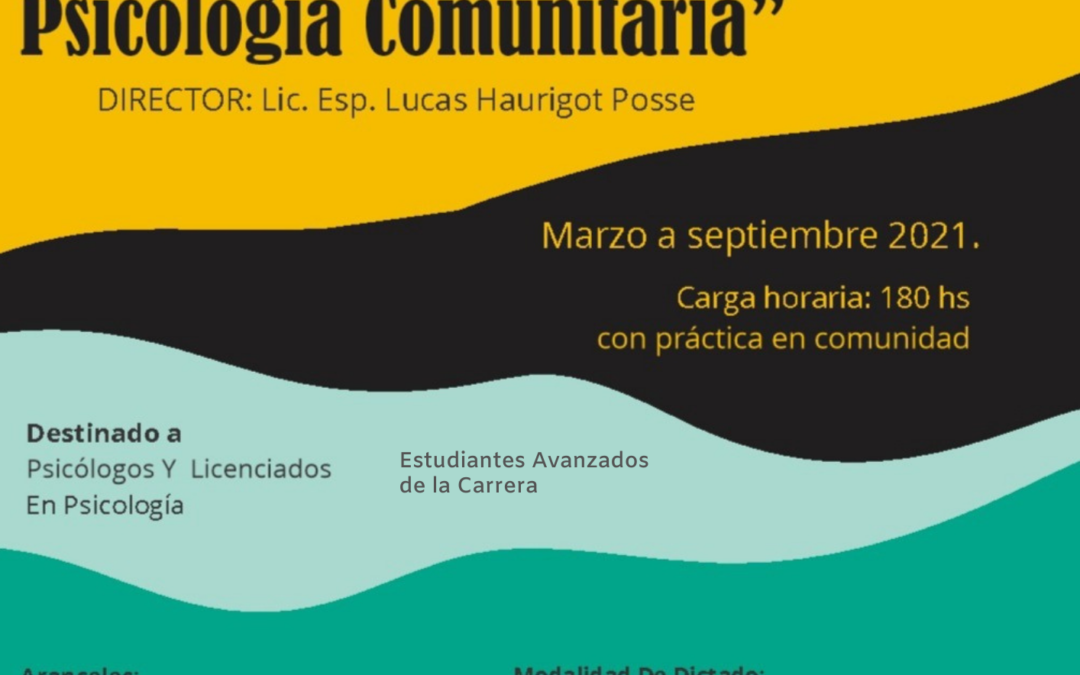 Diplomatura Universitaria en “Abordajes en Psicología Comunitaria”