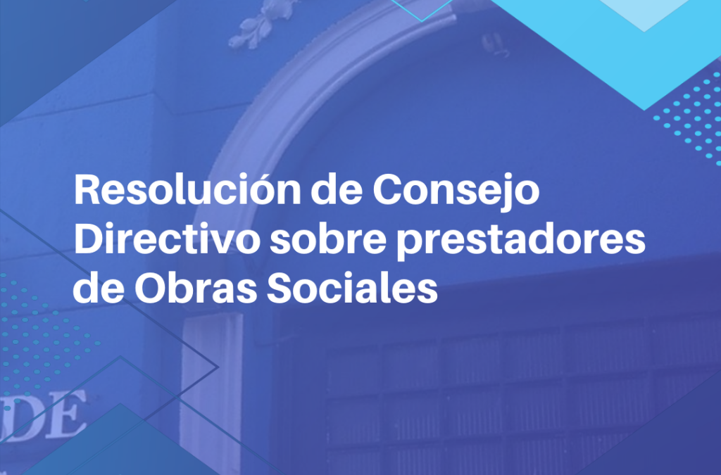 Continua vigente la resolución de consejo directivo