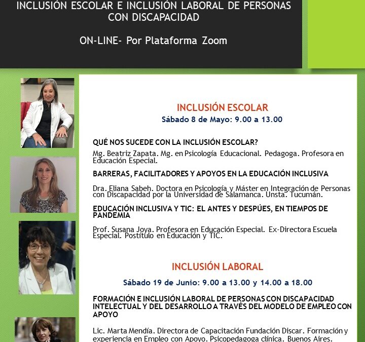 Curso internacional para profesionales del campo de la discapacidad – Módulo 2