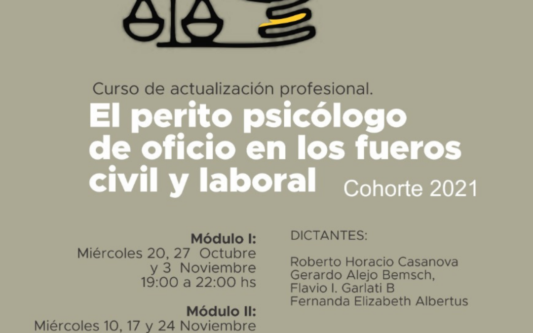 El perito psicólogo de oficio en los fueros civil y laboral .