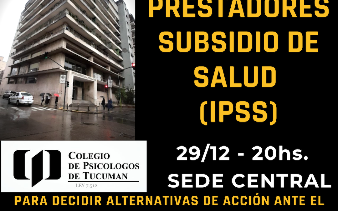 Reunión Prestadores IPSS