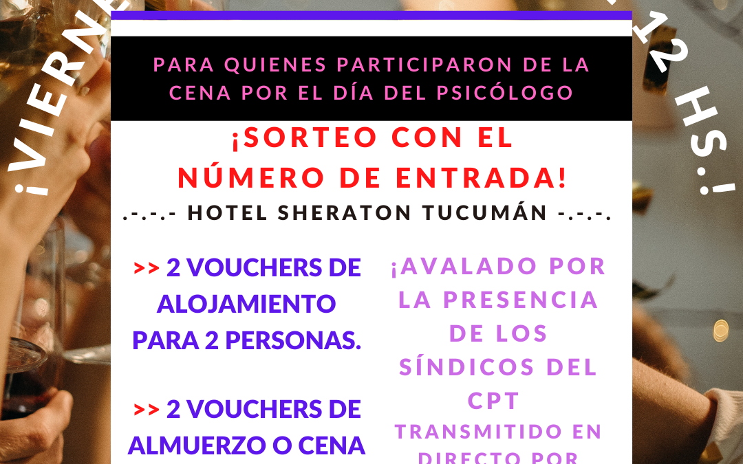 Sorteo Fiesta del Psicólogo