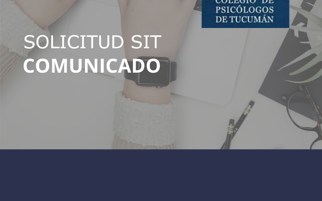 Solicitud de SIT