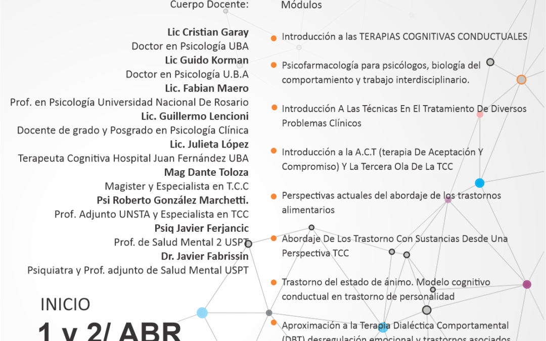 Curso de actualización profesional en Terapia Cognitiva Conductual 2022