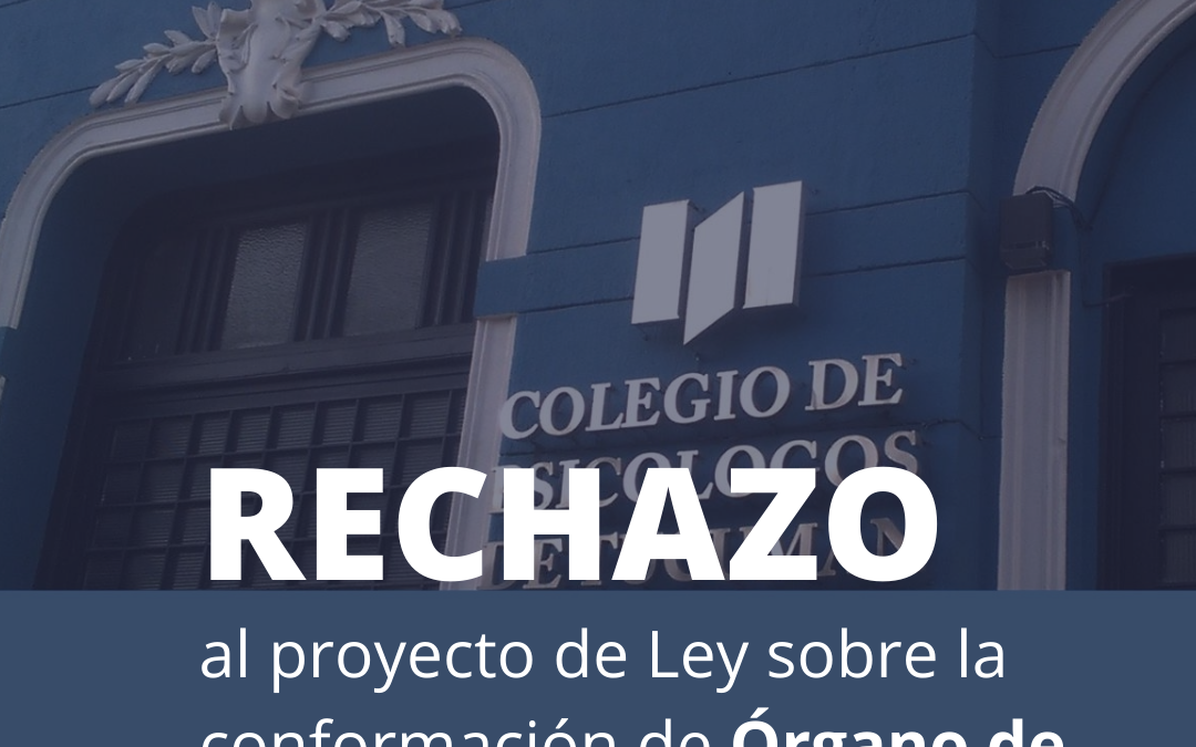 Rechazo al proyecto de Ley sobre la conformación de Órgano de Revisión