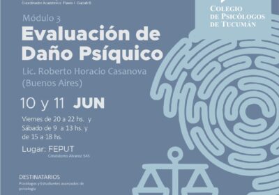 Curso de Actualización Profesional: Evaluación psicológica forense en los fueros civil y penal