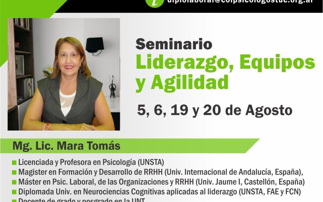 Seminario: “LIDERAZGO, EQUIPOS Y AGILIDAD»