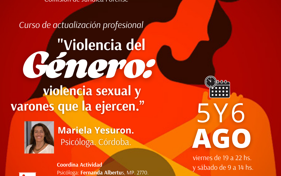Curso de actualización profesional Violencia del Genero: violencia sexual y varones que la ejercen