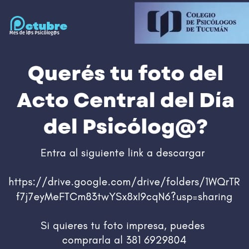 Acto Central del Día de Psicólogo