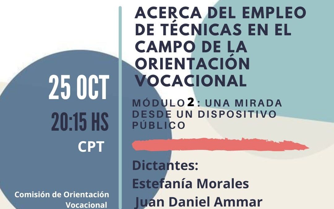 Acerca del empleo de técnicas en el campo de la orientación vocacional.
