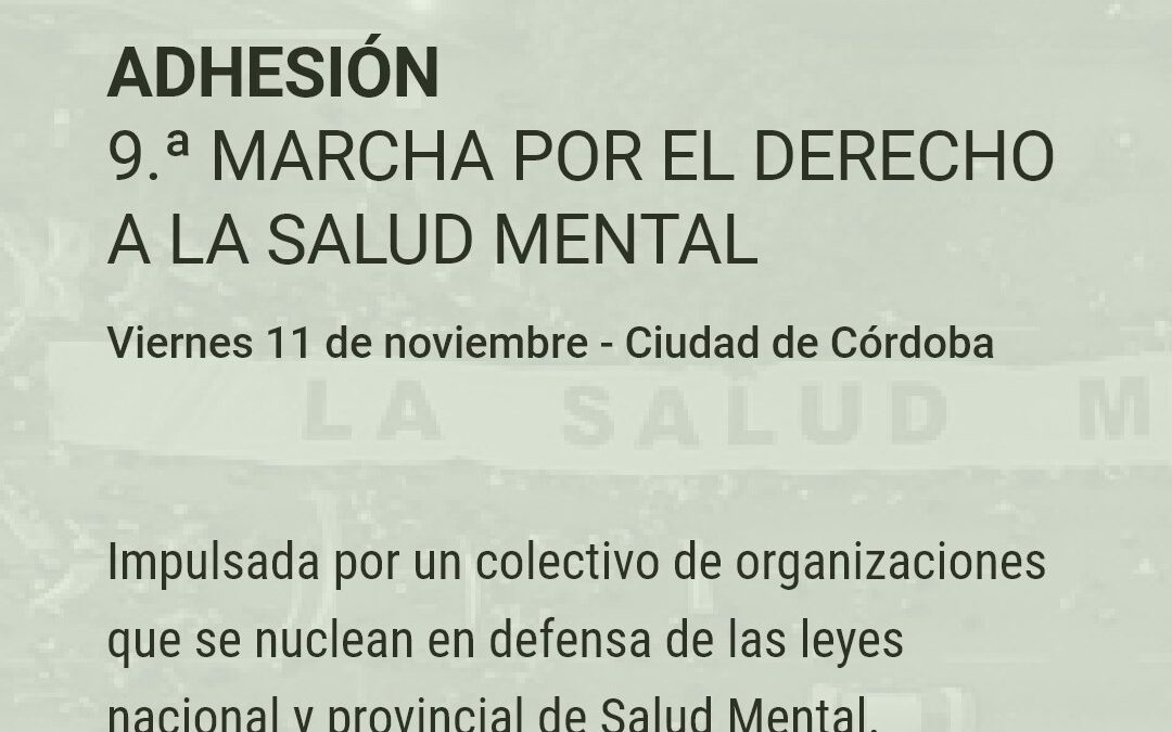 9na Marcha por el Derecho a la Salud Mental