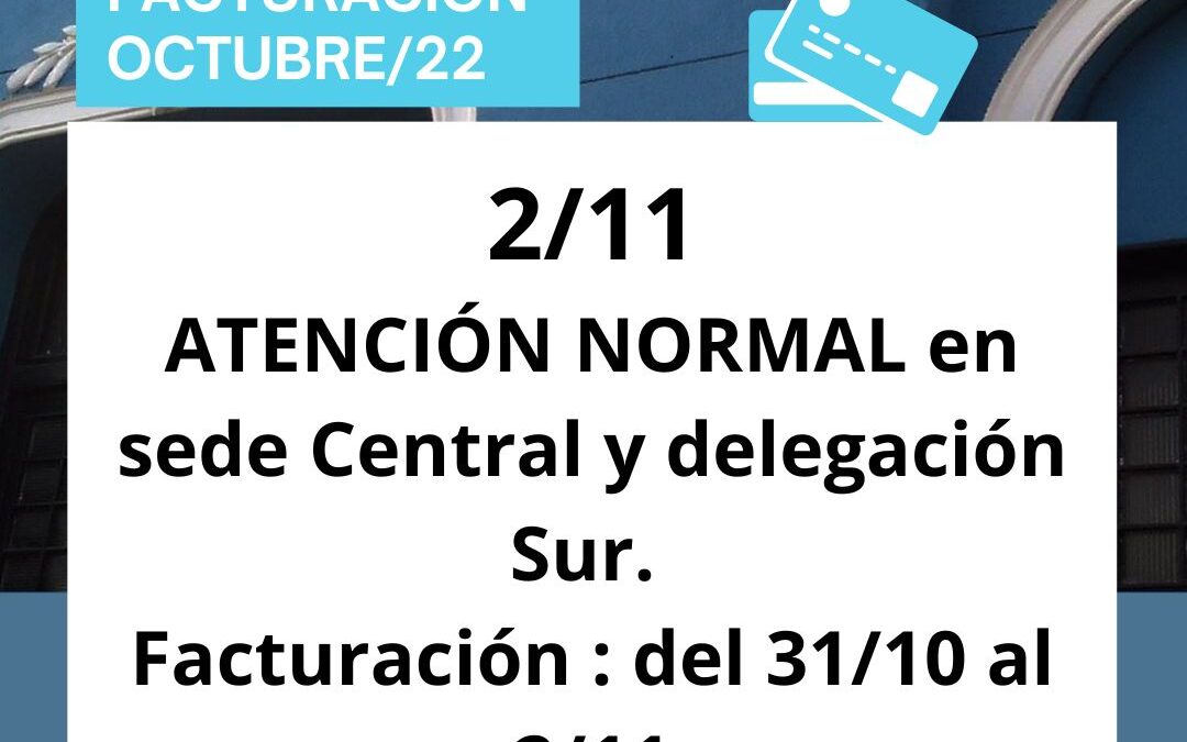 Facturación Octubre/22