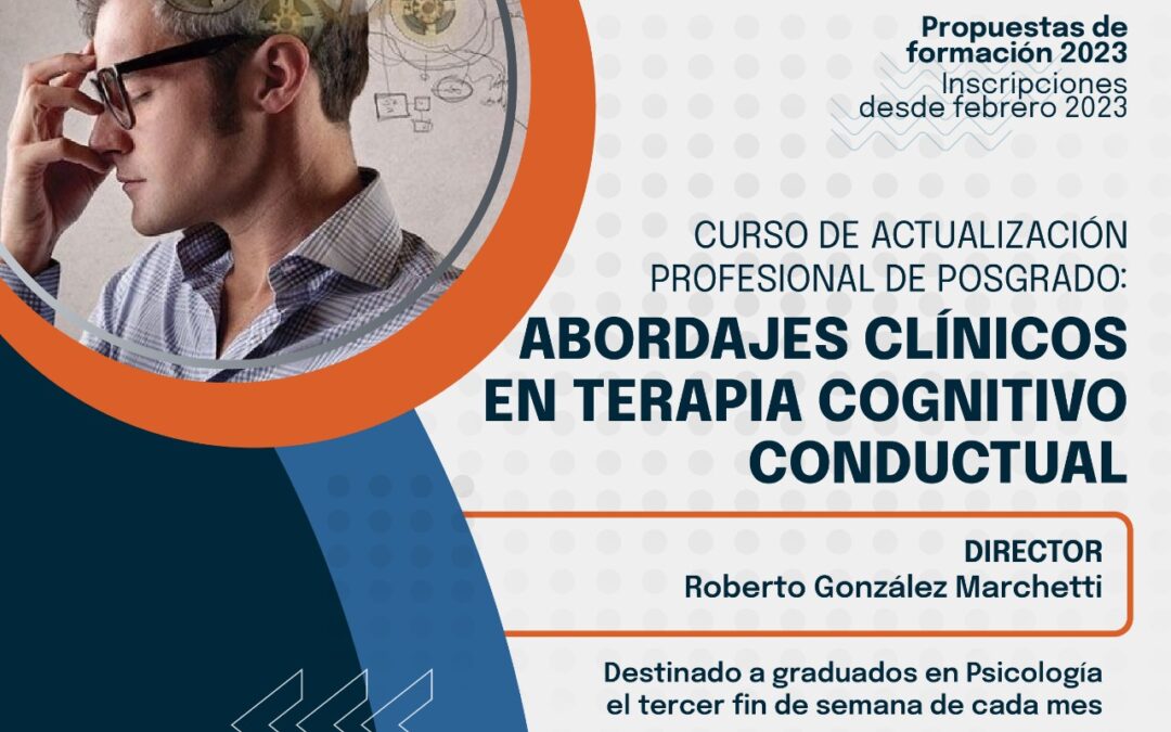 Cursos 2023: Clínica en Terapia Cognitivo Conductual