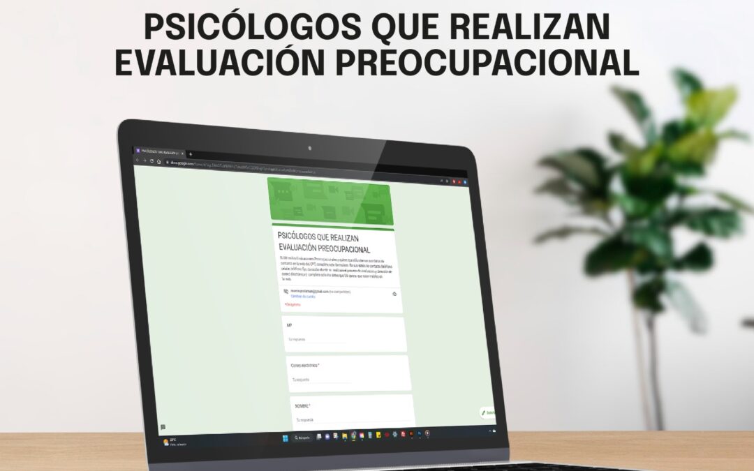 Psicólogos que realizan evaluación preocupacional