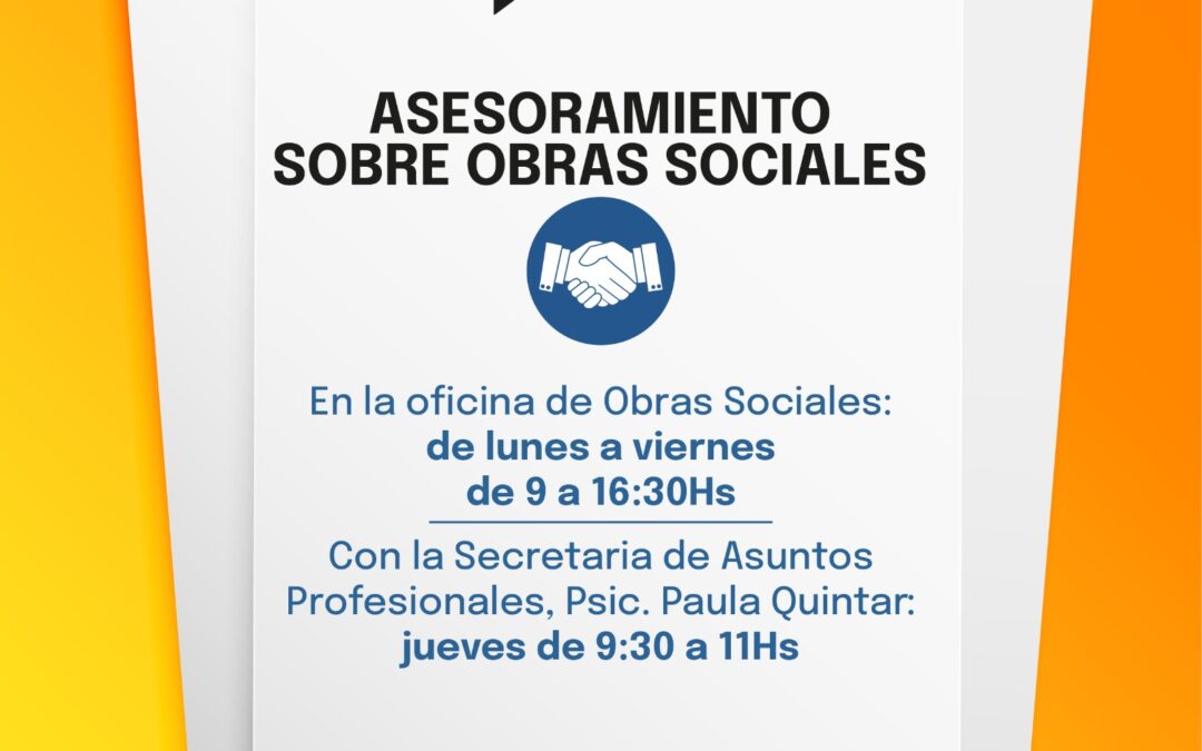 Asesoramiento sobre obras sociales