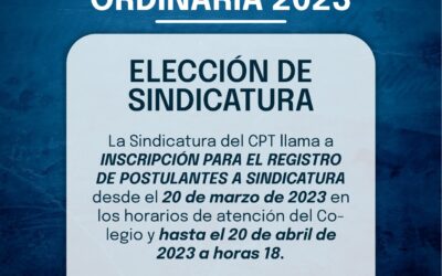 Asamblea Anual Ordinaria 2023- Elección de Sindicatura