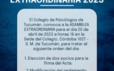 Asamblea Extraordinaria 2023