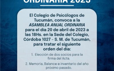 Asamblea Anual Ordinaria 2023