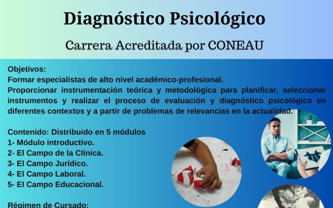 Carrera de posgrado. Especialización en Evaluación y diagnóstico psicológico