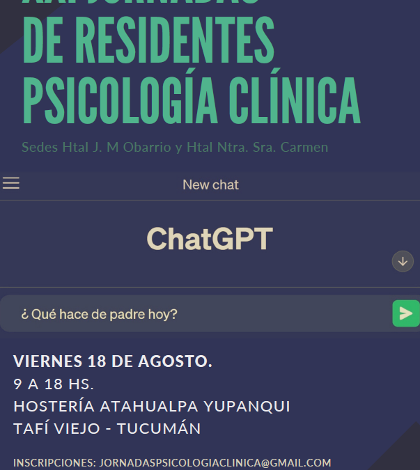 XXI Jornadas de residentes Psicología Clínica