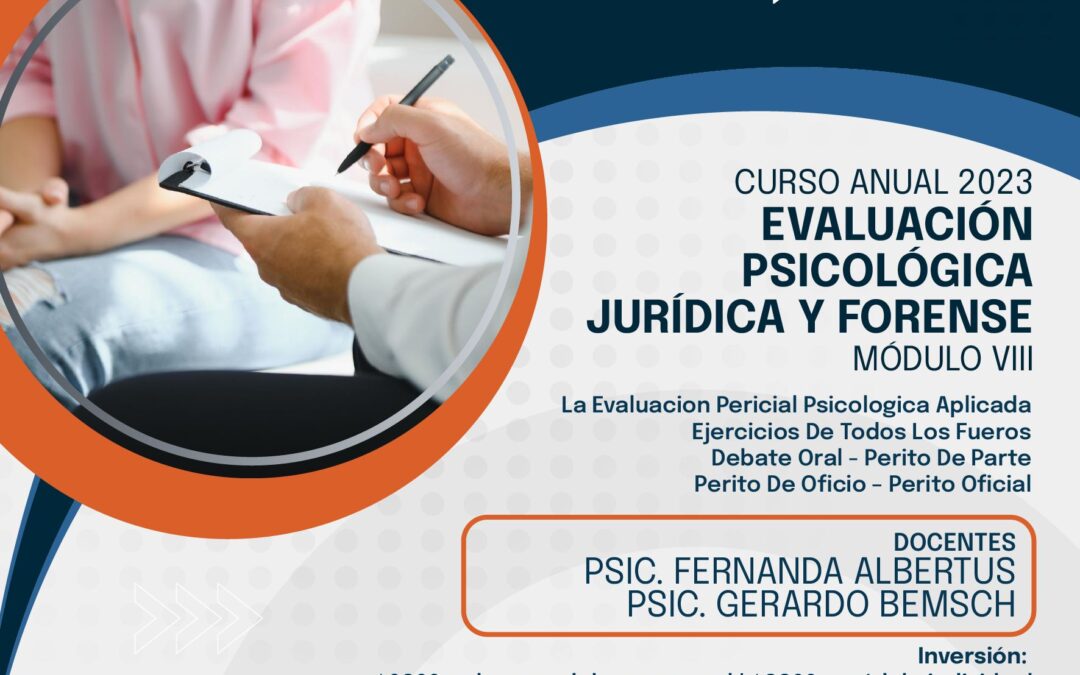 Curso Anual de psicología jurídica y forense 2023