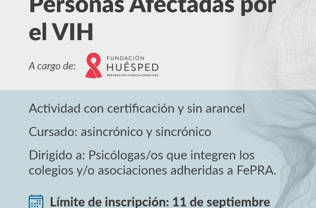 Curso Atención Psicológica de personas afectadas por el VIH