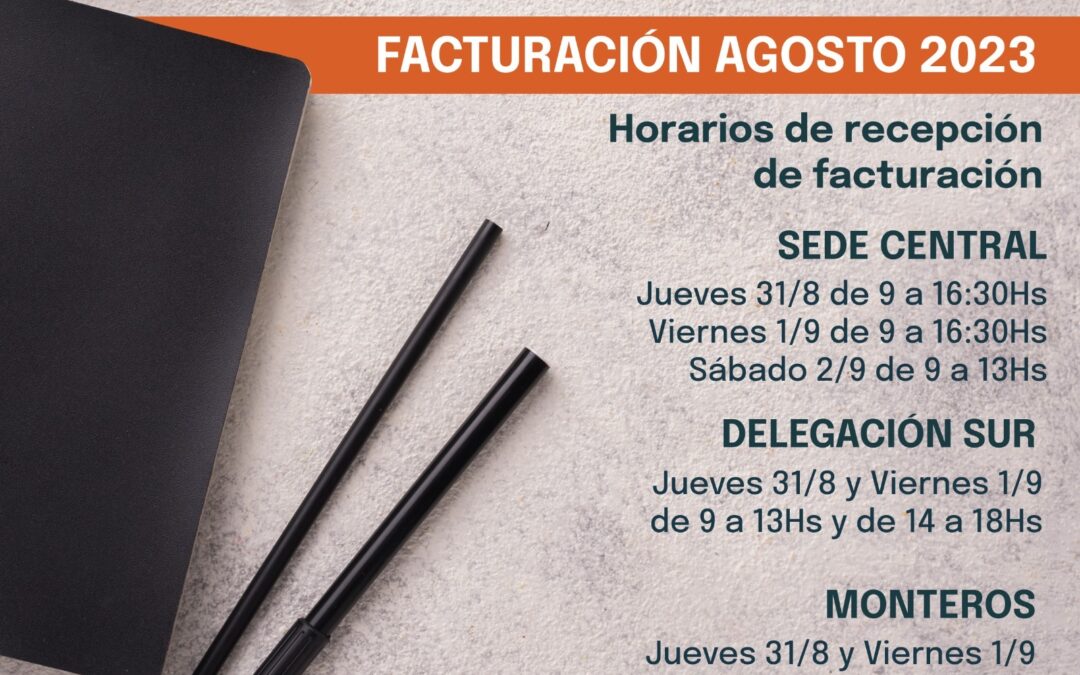 Facturación Agosto 2023