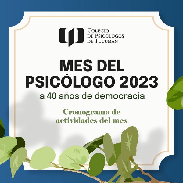 Mes del Psicólogo, Cronograma de Actividades