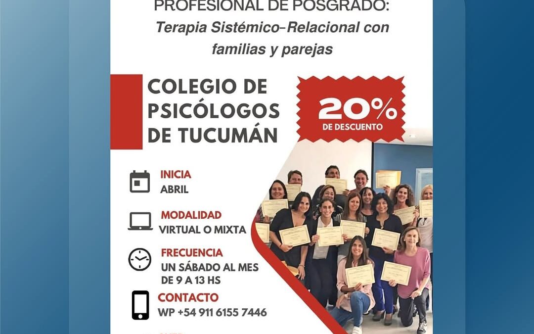 Terapia Sistémico-Relacional con familias y parejas