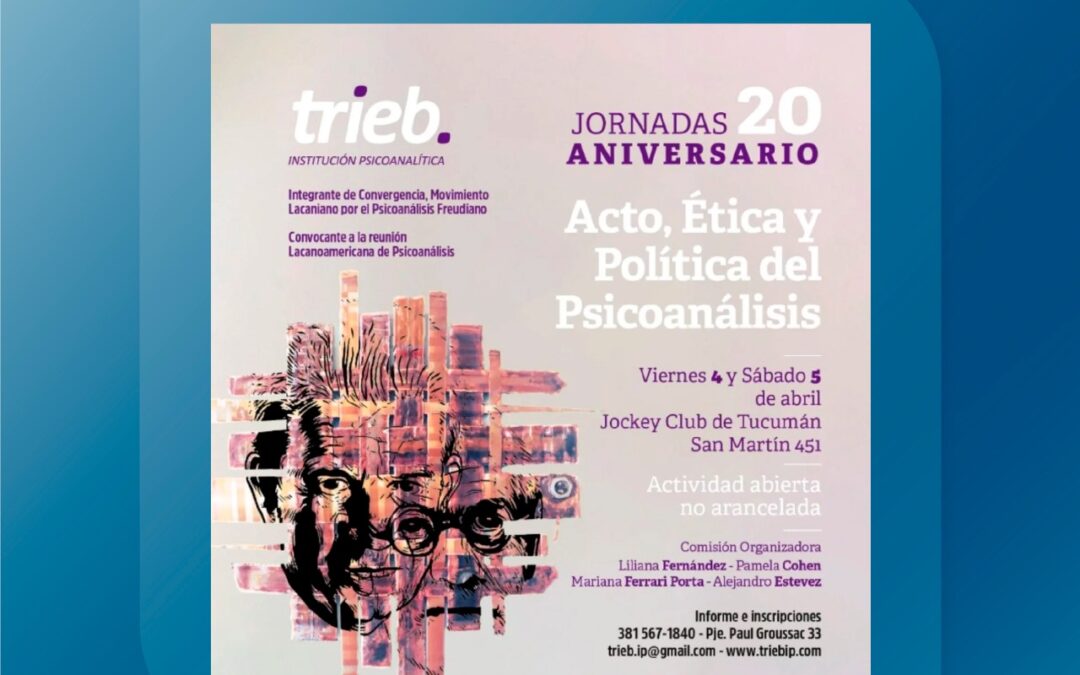 Invitamos con entusiasmo a nuestras Jornadas, celebrando los 20 años de fundación.