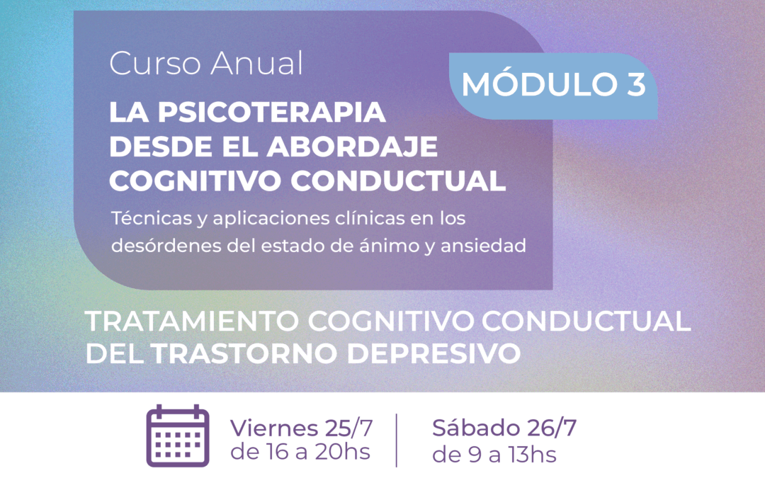La psicoterapia desde el abordaje Cognitivo Conductual – Módulo 3