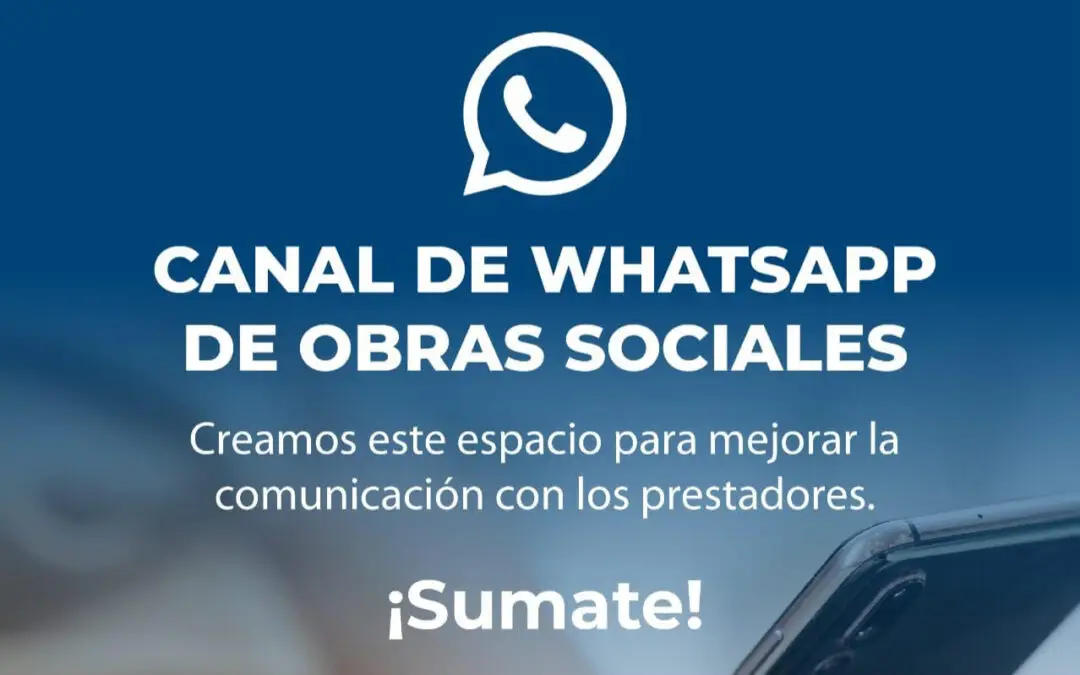 Whatsapp Oficial de OBRAS SOCIALES.