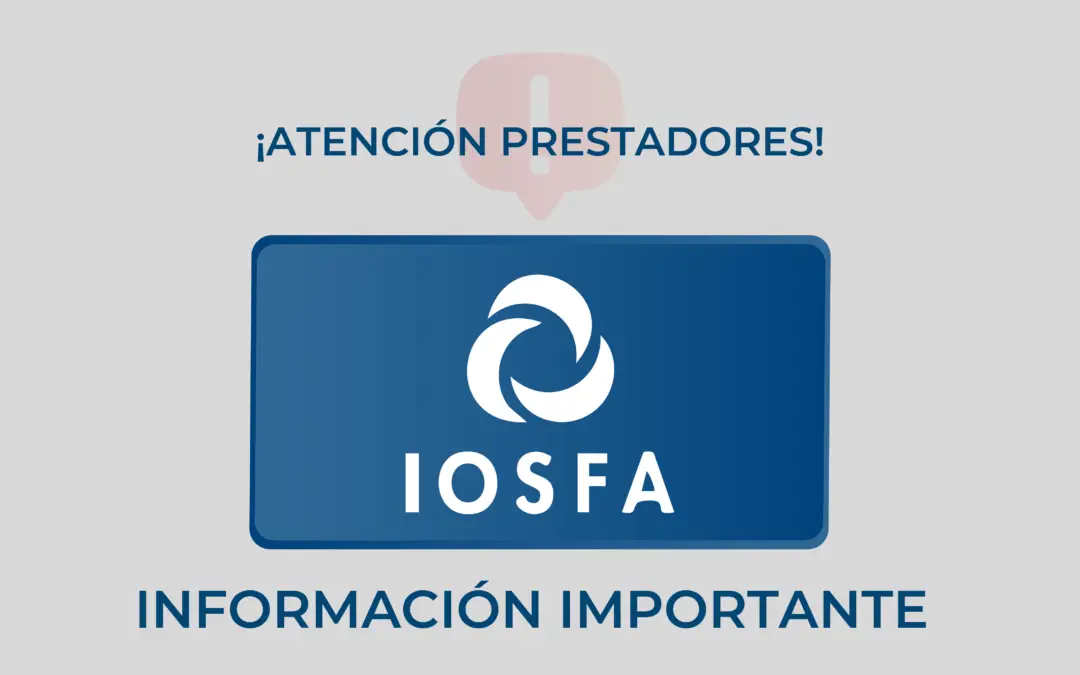 Suspensión de la atención a afiliados de IOSFA por deuda
