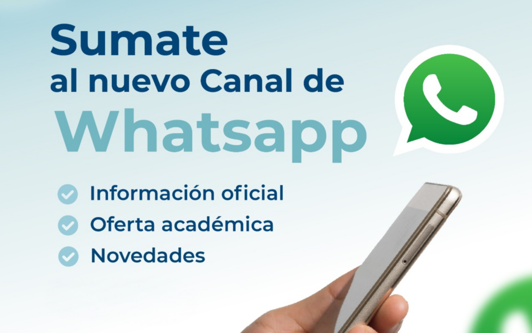 ¡Tenemos un nuevo canal oficial de WhatsApp!
