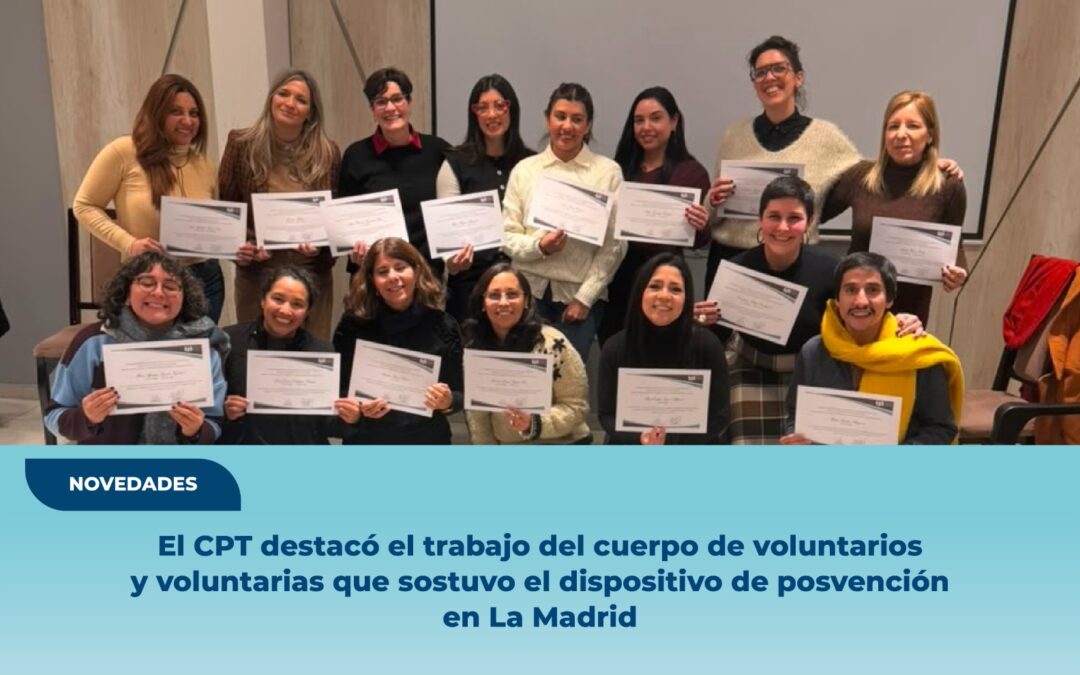 Acto de reconocimiento al cuerpo de voluntarios y voluntarias del CPT