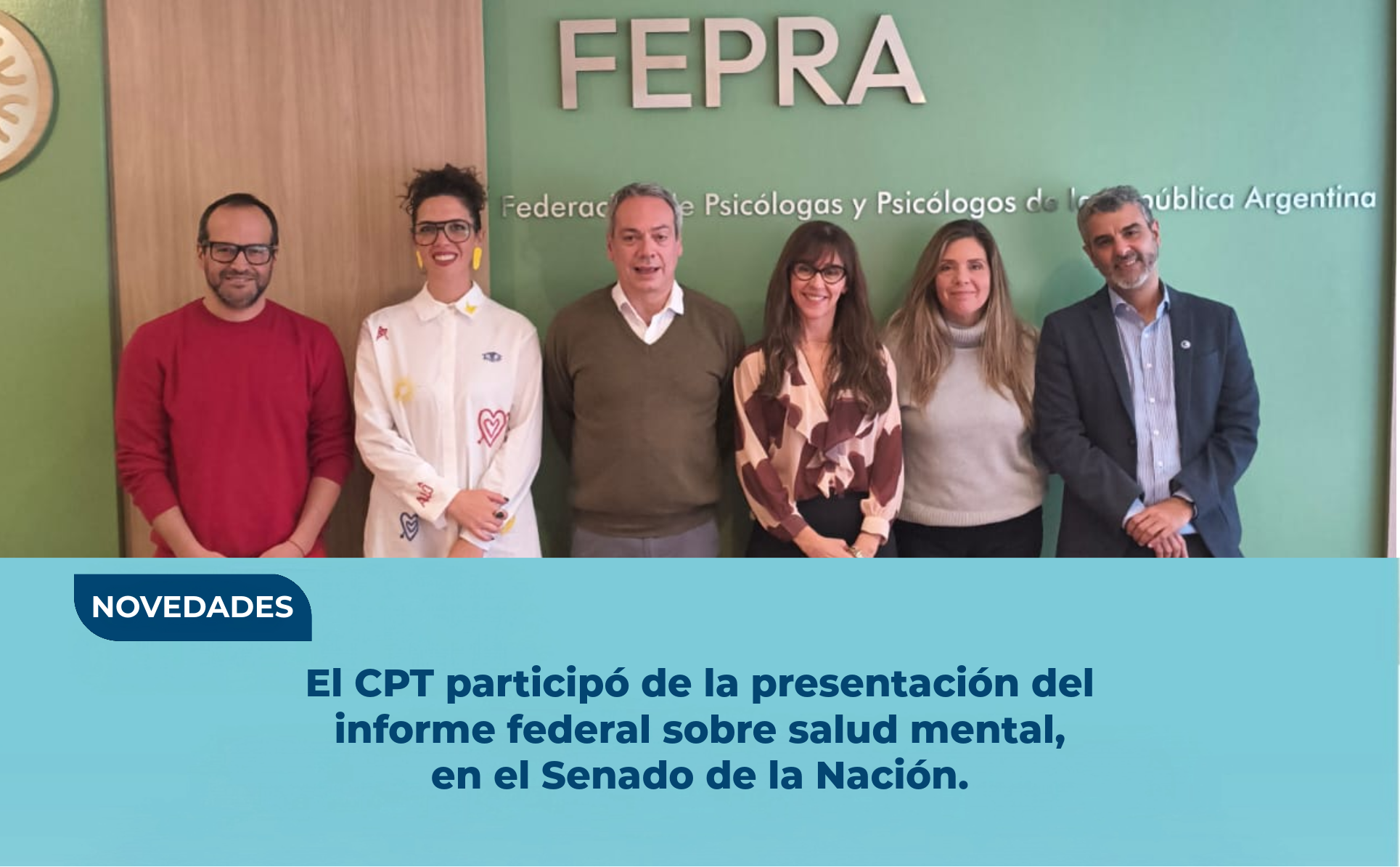 El CPT participo del informe federal sobre la situación de la salud mental