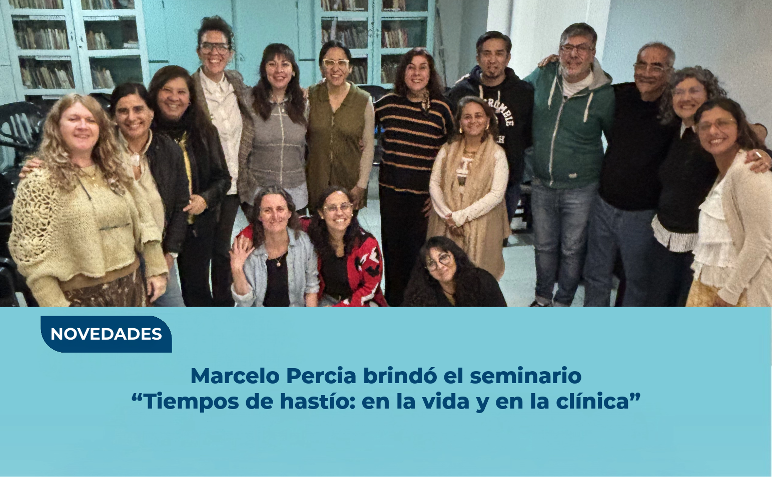 Marcelo Percia brindó el seminario “Tiempos de hastío: en la vida y en la clínica”