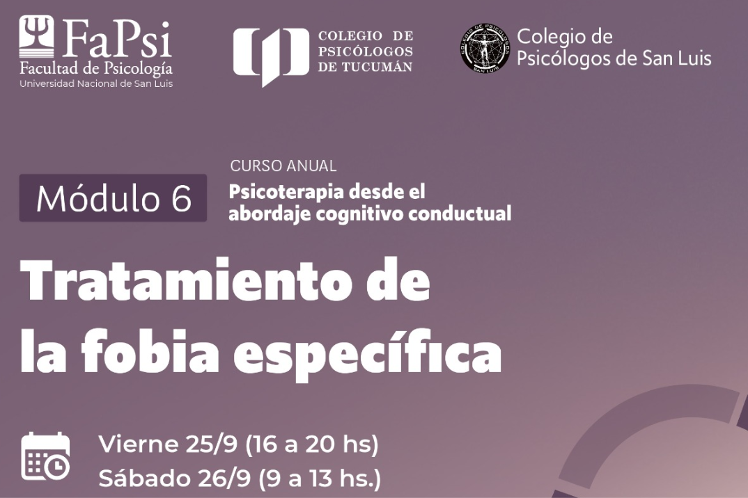 Modulo 6: Tratamiento Cognitivo Conductual de la Fobia Específica
