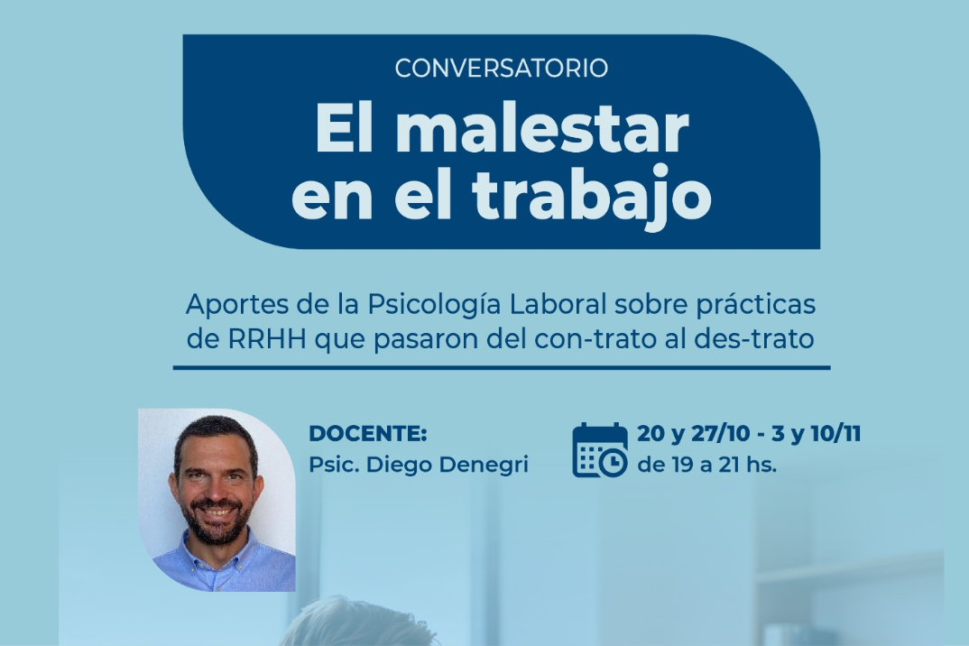 Conversatorio. El malestar en el trabajo