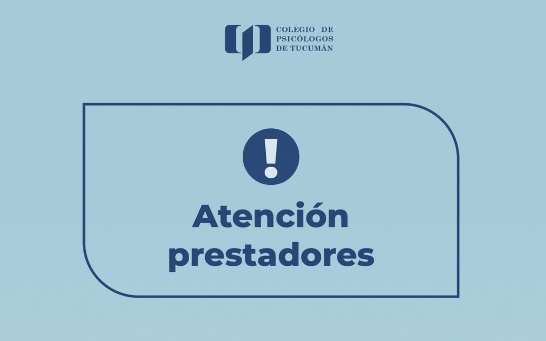 Información para prestadores/as de Obras Sociales