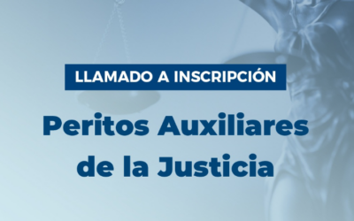 Inscripción a Peritos Auxiliares de la Justicia en Tribunales Provinciales 2027