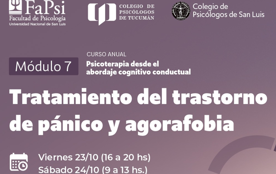 Módulo 7. Tratamiento Cognitivo Conductual del trastorno de pánico y agorafobia